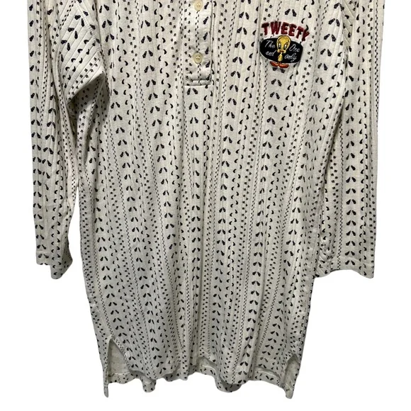 Warner Bros. Tweety “The One and Only” Pajama Top Dress Size Small/Medium - Picture 4 of 12